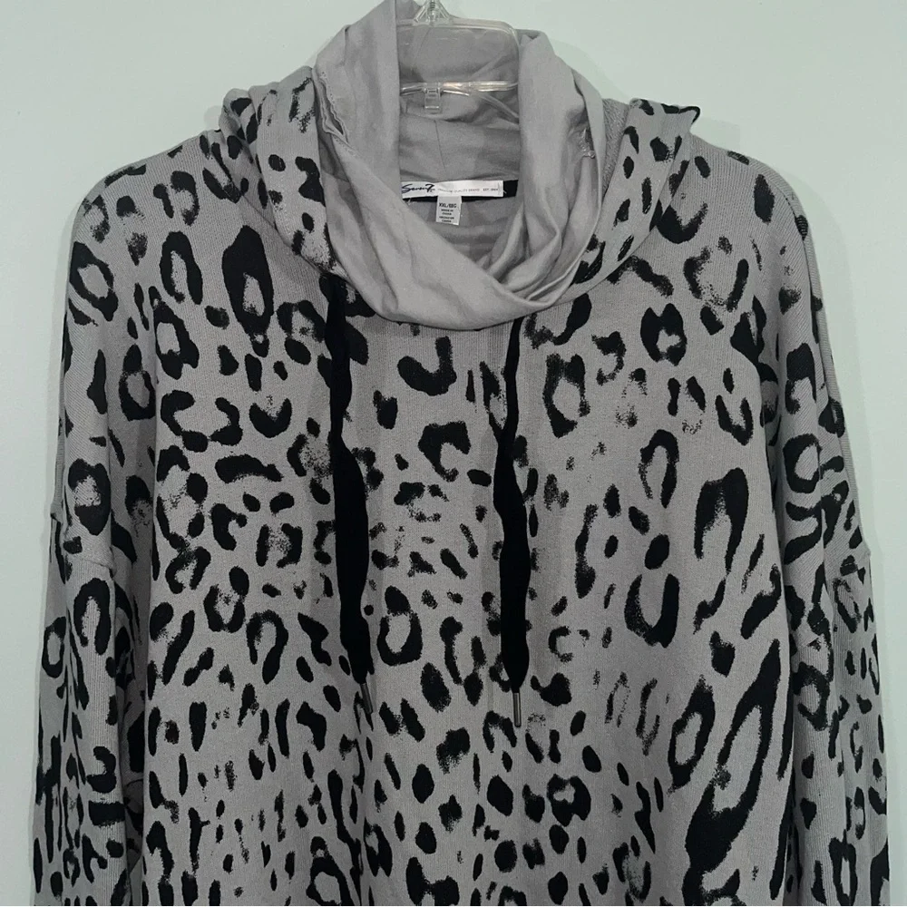 NWT Seven7 size XXL mask hoodie animal print - Picture 2 of 11